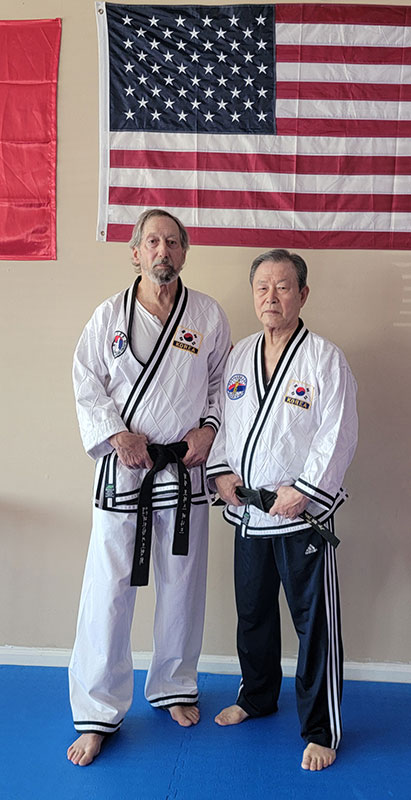 Grandmaster Bernard with Grandmaster Kim in Chicago