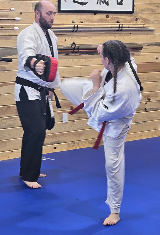 Young student training at Big Horn Hapkido